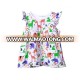 new cap sleeve cotton animal printed baby fancy t-shirts for girls